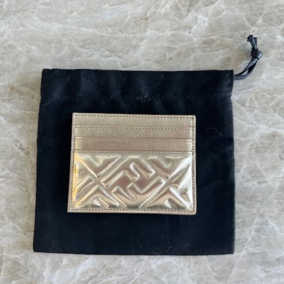 Fendi Baguette Card Case Gold - Picture 3 of 4